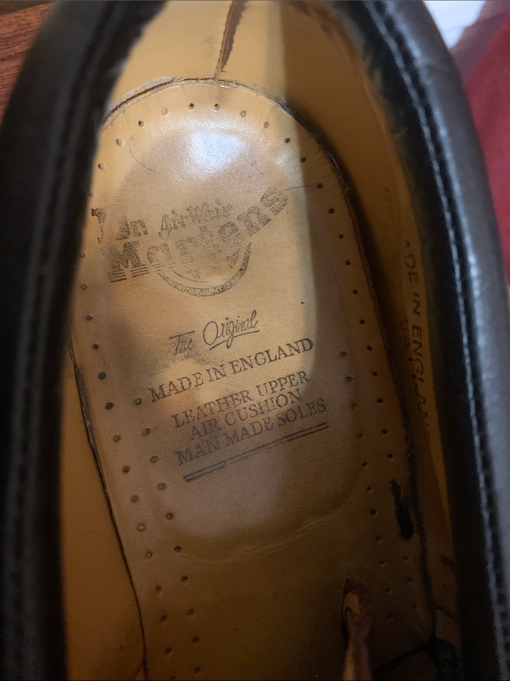 Dr. MARTEN’S  Brown Leather Derby Shoes with Yellow Stitching size 11 UK - Picture 2 of 9